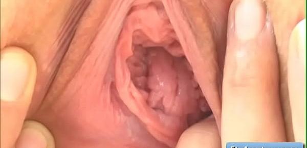 Sexy teen amateur Brielle finger fuck her pussy and booty and enjoy strong orgasms
